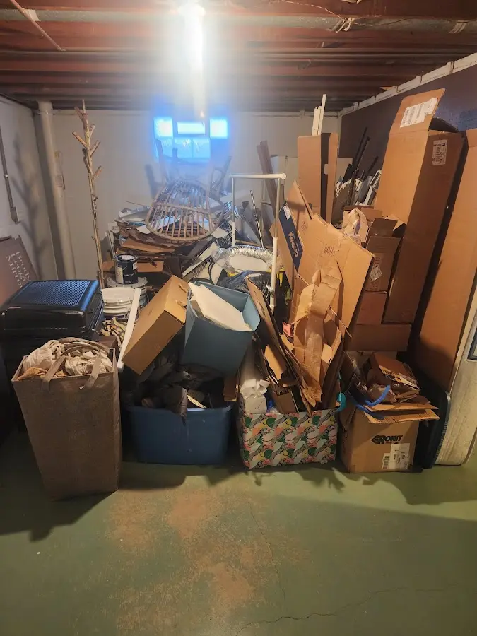 Roll-off dumpster container at job site for Yard Waste Dumpster Rental in Vineyard